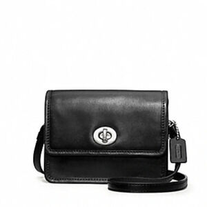 Vintage Coach Legacy Mini Penny Turnlock Leather Crossbody
